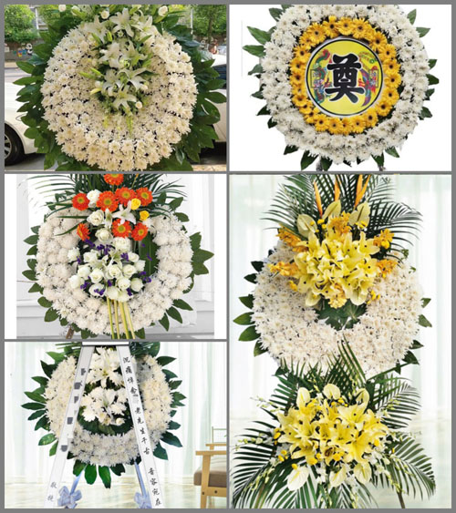 湖南永州祁阳县观音滩镇双同村花圈速递